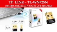 TP-LINK TL-WN725N 150Mbps 2.4GHZ,USB 2.0,WiFi NANO USB ADAPTÖR